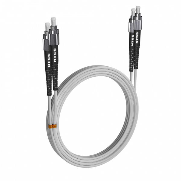 Шнур оптический NTSS dpc FC/UPC-FC/UPC 9/125 G.657A2 3.0мм 20м LSZH (патч-корд)