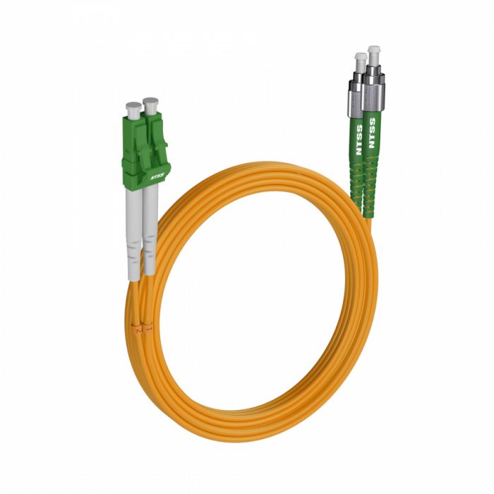 Шнур оптический NTSS dpc LC/APC-FC/APC 9/125 2.0мм 20м LSZH (патч-корд)