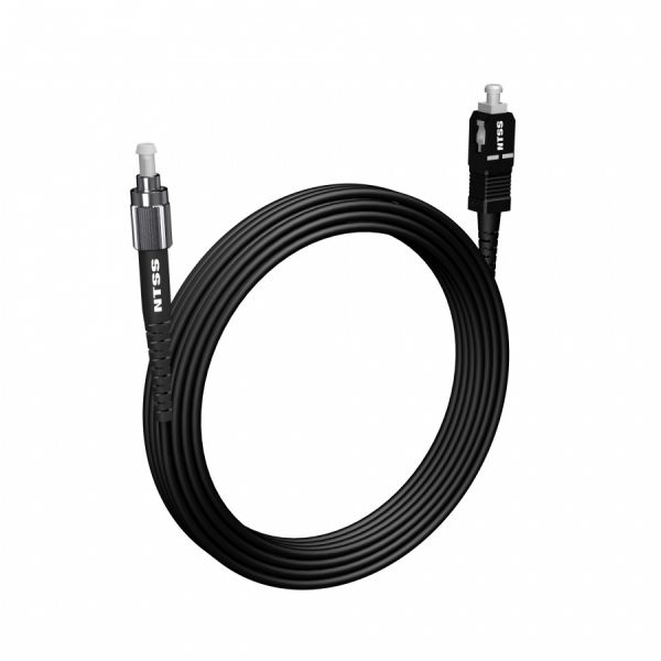Шнур оптический NTSS PREMIUM spc FC/UPC-SC/UPC 9/125 3.0мм 30м черный LSZH (патч-корд)