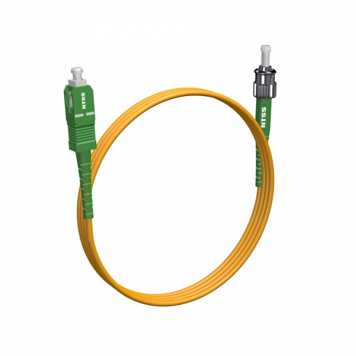 Шнур оптический NTSS spc SC/APC-ST/APC 9/125 3.0мм 2м LSZH (патч-корд)