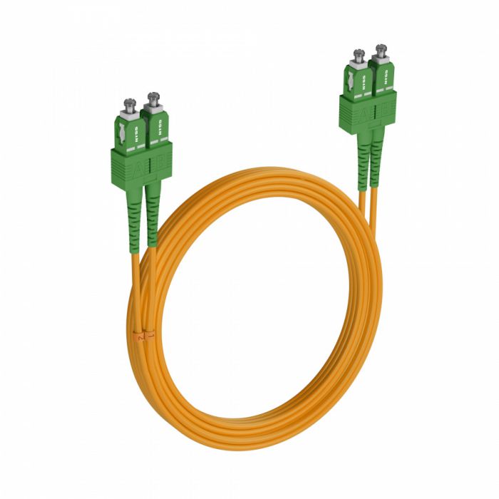 Шнур оптический NTSS dpc SC/APC-SC/APC 9/125 3.0мм 20м LSZH (патч-корд)