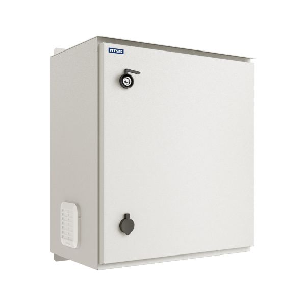 Шкаф настенный NTSS WTR (ШхВхГ) 500x600x350 мм, с монтажной платой, обогревом, IP55, серый RAL7035