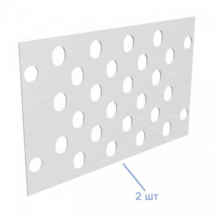  Кросс NTSS оптический настенный частично укомплектованный 48 портов FC/ST (планка FC/ST 24 порта - 2шт, сплайс-кассета-2шт) серый RAL 7035