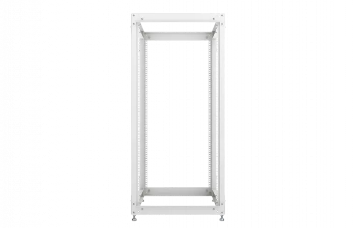 Стойка телекоммуникационная двухрамная открытая СТ-24U-800-2М-Э-Ч черная 9005