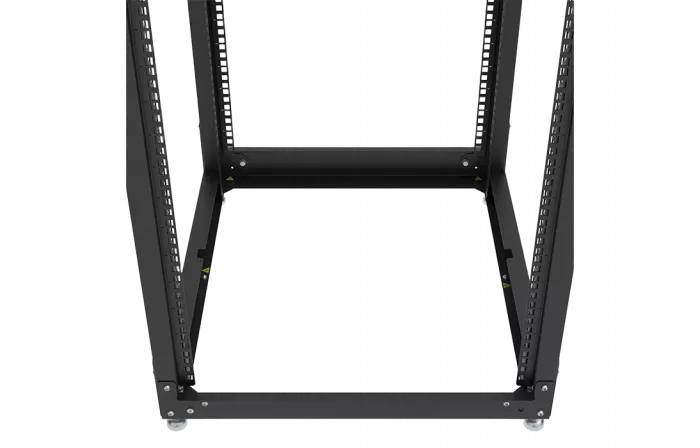 Стойка телекоммуникационная двухрамная открытая СТ-38U-800-2М-Э-Ч черная 9005