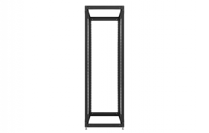 Стойка телекоммуникационная двухрамная открытая СТ-38U-800-2М-Э-Ч черная 9005