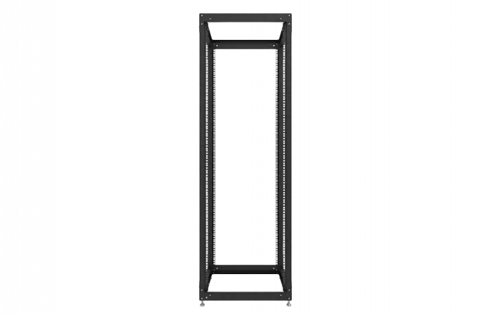 Стойка телекоммуникационная двухрамная открытая СТ-38U-800-2М-Э-Ч черная 9005
