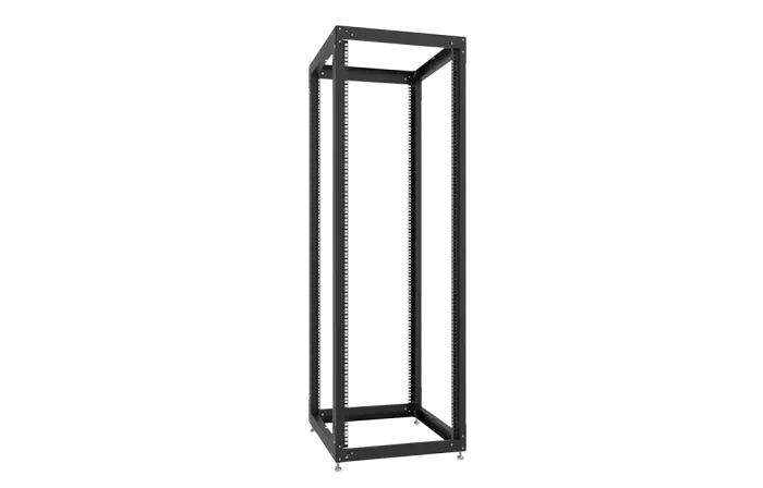 Стойка телекоммуникационная двухрамная открытая СТ-38U-800-2М-Э-Ч черная 9005