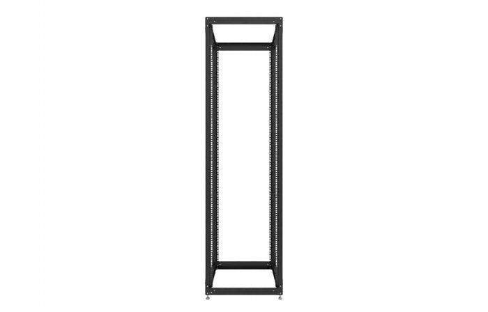 Стойка телекоммуникационная двухрамная открытая СТ-42U-800-2М-Э-Ч черная 9005