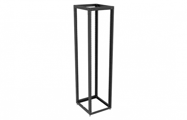 Стойка телекоммуникационная двухрамная открытая СТ-47U-600-2М-Э-Ч черная 9005