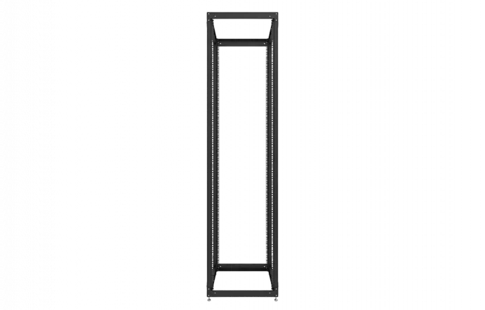 Стойка телекоммуникационная двухрамная открытая СТ-47U-800-2М-Э-Ч черная 9005