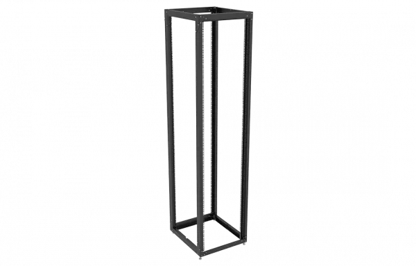 Стойка телекоммуникационная двухрамная открытая СТ-49U-800-2М-Э-Ч черная 9005