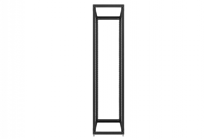 Стойка телекоммуникационная двухрамная открытая СТ-49U-800-2М-Э-Ч черная 9005