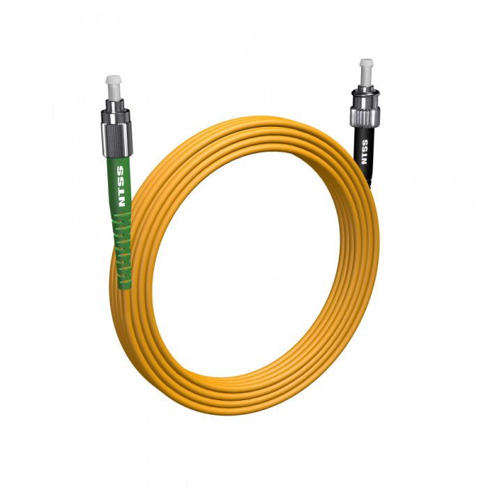 Шнур оптический NTSS PREMIUM spc FC/APC-ST/UPC 9/125 3.0мм 20м LSZH (патч-корд)