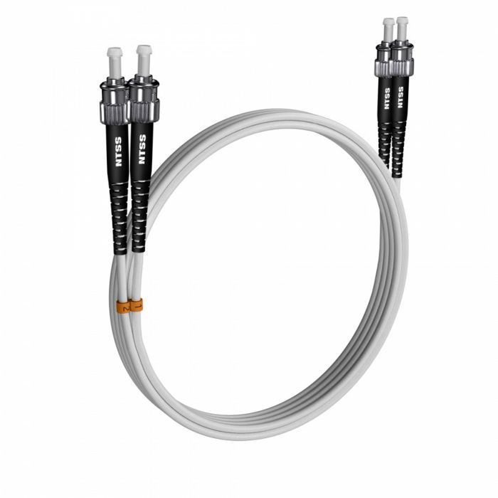 Шнур оптический NTSS dpc ST/UPC-ST/UPC 9/125 G.657A1 3.0мм 10м LSZH (патч-корд)