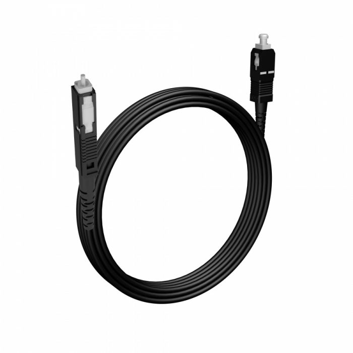 Шнур оптический NTSS spc MU/UPC-SC/UPC 9/125 2.0мм 5м черный LSZH (патч-корд)