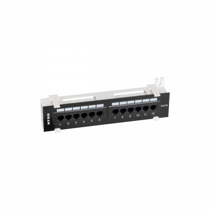 Патч-панель UTP, 12 портов RJ45, cat.5е, 110 тип (настенная)