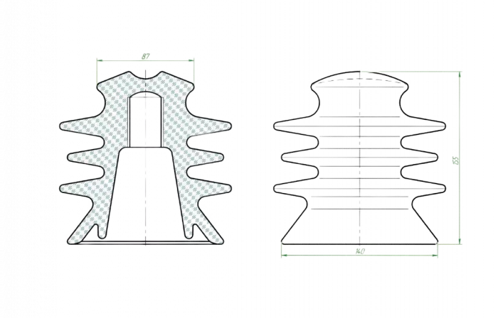 ШС-20Д Стеклянный изолятор