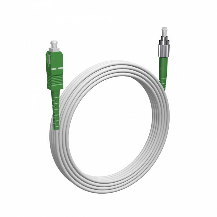 Шнур оптический NTSS spc SC/APC-FC/APC 9/125 G.657A1 3.0мм 20м LSZH (патч-корд)