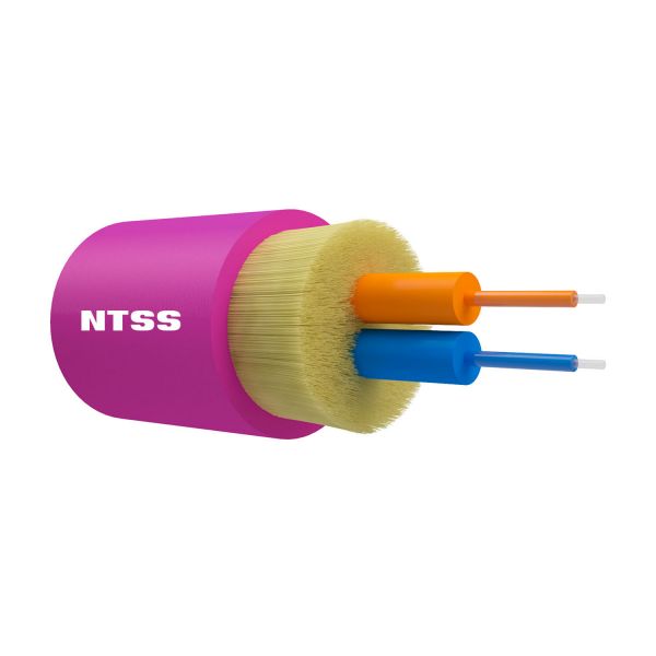 Оптический кабель внутренний NTSS PREMIUM 2 волокна OM4, 50/125, LSZH(нг(A)-HF), маджента