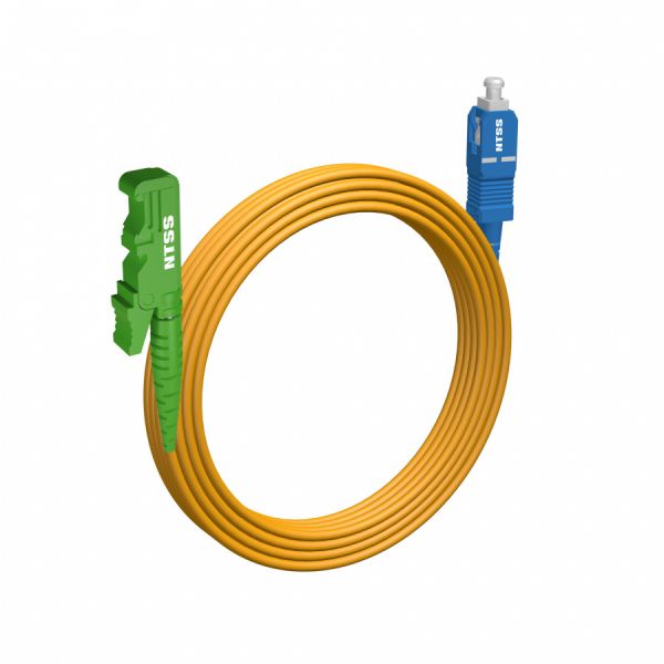 Шнур оптический NTSS spc E2000/APC-SC/UPC 9/125 3.0мм 20м LSZH (патч-корд)