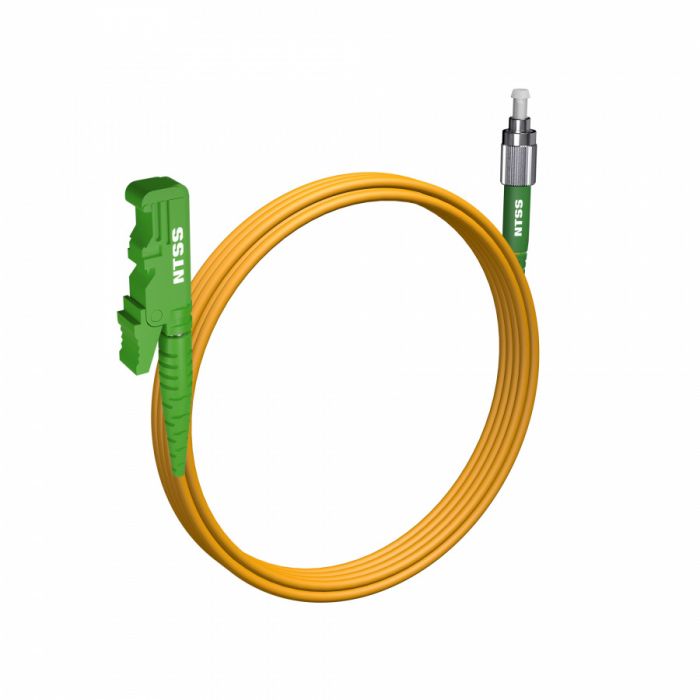 Шнур оптический NTSS spc E2000/APC-FC/APC 9/125 3.0мм 3м LSZH (патч-корд)