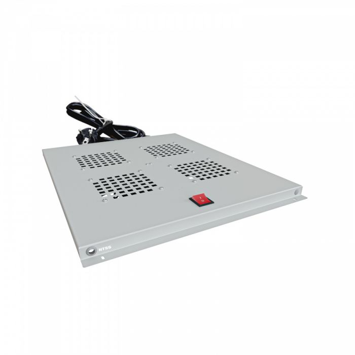 Модуль вентиляторный NTSS потолочный для шкафов серии R глубиной 800мм на 4 элемента потолочный без термостата, серый RAL 7035