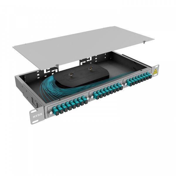 Кросс 19" NTSS PREMIUM, предсобранный 1U, 4 порта SC/UPC, 50/125 мкм OM3