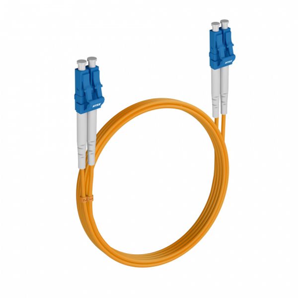 Шнур оптический NTSS PREMIUM dpc LC/UPC-LC/UPC 9/125 3.0мм 9м LSZH (патч-корд)