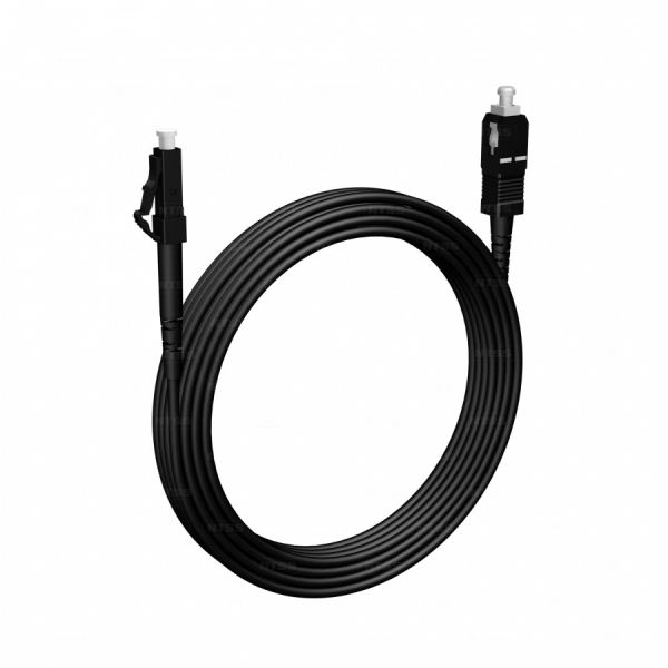 Шнур оптический NTSS spc LC/UPC-SC/UPC 9/125 3.0мм 15м черный LSZH (патч-корд)