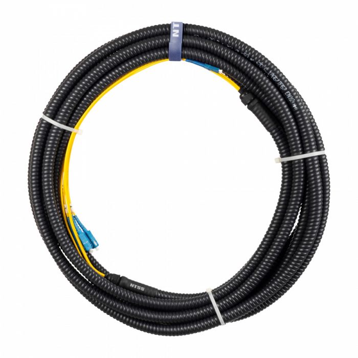 Сборка кабельная NTSS 2ов, LC/UPC-LC/UPC 9/125мкм, длина 30м, вывод 0.4м, буфер 3мм (NTSS-FO-D-IN/OUT-9-2-LSZH) в металлорукаве