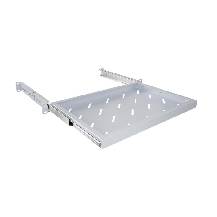 Полка выдвижная NTSS глубина 300мм, крепление 19 1U, для шкафов глубиной 600мм, серый RAL 7035