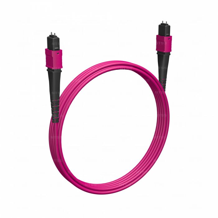 Волоконно-оптическая сборка trunk NTSS PREMIUM 12ов, MTP/UPC (male)-MTP/UPC (male), полярность А, 50/125 OM4, 3м, LSZH