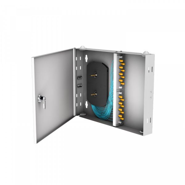 Кросс настенный NTSS PREMIUM, предсобранный, 16 портов ST/UPC, 50/125 мкм OM3