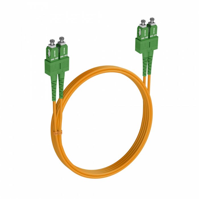 Шнур оптический NTSS PREMIUM dpc SC/APC-SC/APC 9/125 3.0мм 3м LSZH (патч-корд)