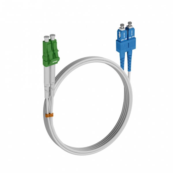 Шнур оптический NTSS dpc LC/APC-SC/UPC 9/125 G.657A1 2.0мм 5м LSZH (патч-корд)