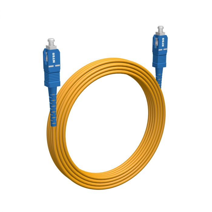 Армированный шнур оптический NTSS spc SC/UPC-SC/UPC 9/125 3.0мм 15м LSZH (патч-корд)