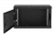 Шкаф телекоммуникационный настенный разборный черный 19”,6U(600x350), ШТ-НСр-6U-600-350-П-Ч дверь перфорированная ССД