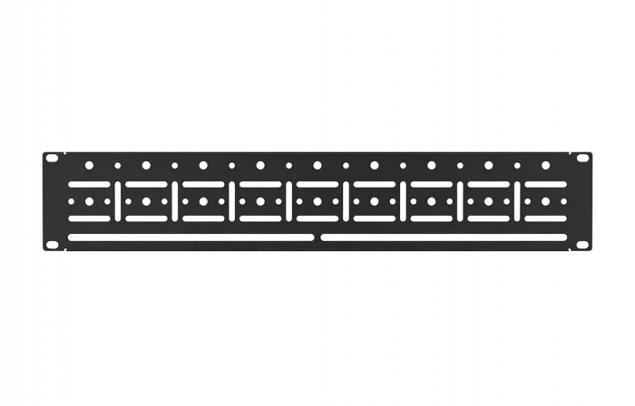 Органайзер кабельный горизонтальный для стяжек 19"  ОКГСТ-19"-2U