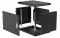 Шкаф телекоммуникационный настенный разборный черный 19”,9U(600x350), ШТ-НСр-9U-600-350-М-Ч дверь металл ССД
