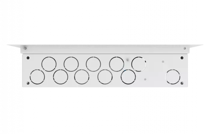 Шкаф квартирный телекоммуникационный встраиваемый с радиопрозрачной дверцей ШТ-НСс 2+1 патч-корд, делитель 1х3 ССД