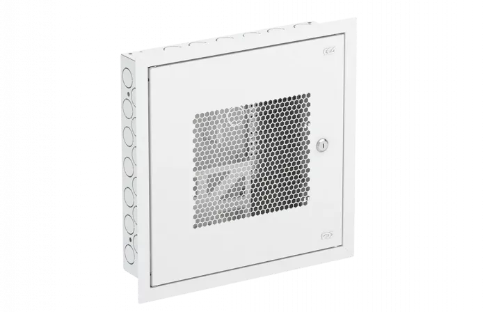 Шкаф квартирный телекоммуникационный встраиваемый с радиопрозрачной дверцей ШТ-НСс пустой ССД