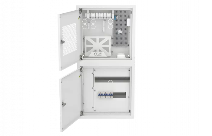 Шкаф распределительный вводной квартирный, встраиваемый(СС+ЭОМ)  1 комната ШРВ-К-1