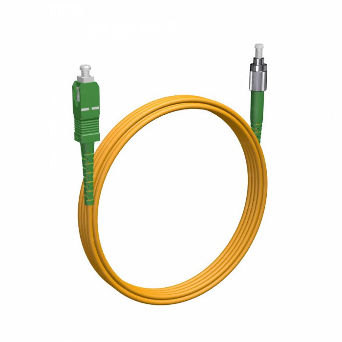 Шнур оптический NTSS spc SC/APC-FC/APC 9/125 3.0мм 3м LSZH (патч-корд)