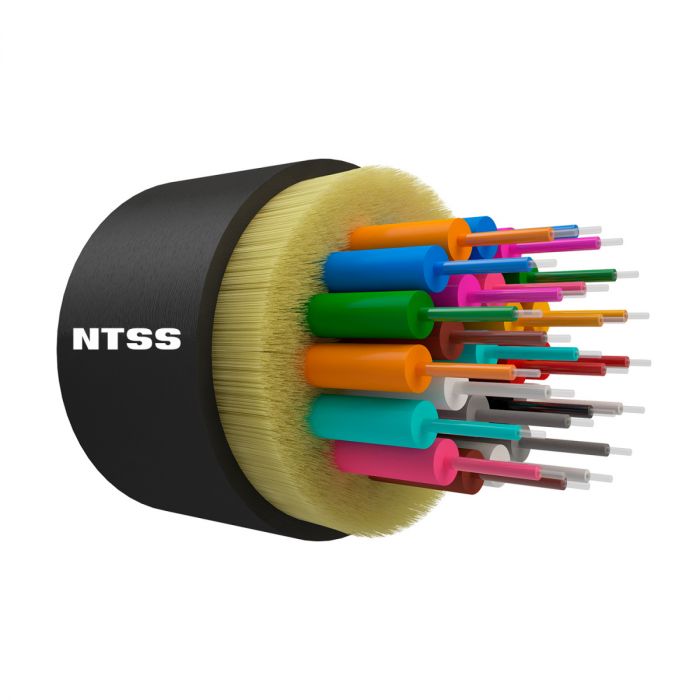 Оптический кабель распределительный NTSS, IN/OUT, 24 волокна OM1, 62.5/125, LSZH, черный