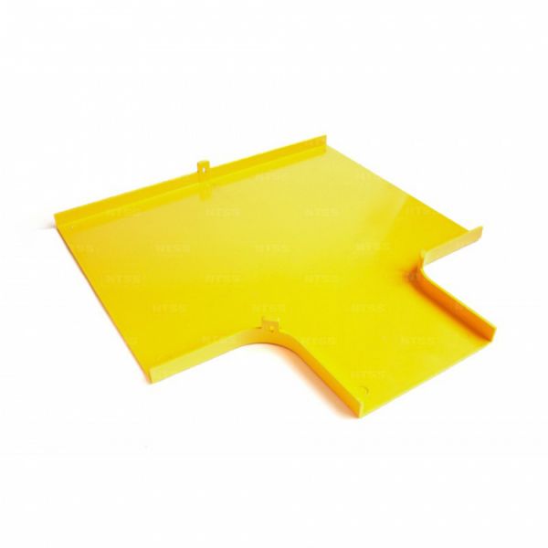 Крышка Т-соединителя спуска оптического лотка NTSS 60 мм, желтая