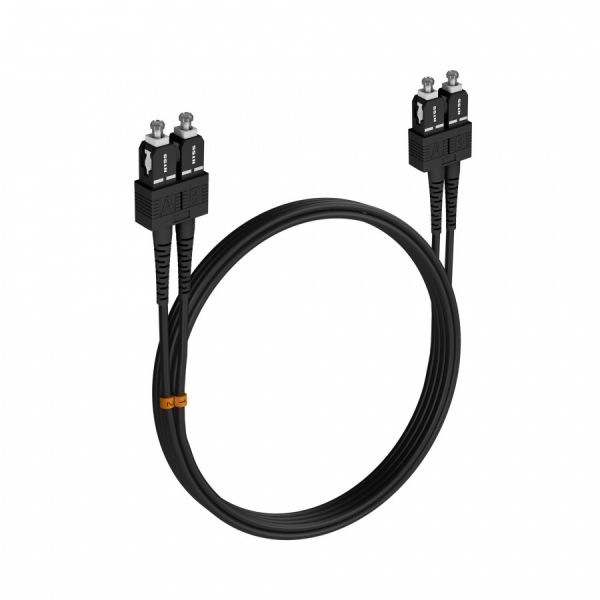 Шнур оптический NTSS dpc SC/UPC-SC/UPC 9/125 3.0мм 5м черный LSZH (патч-корд)