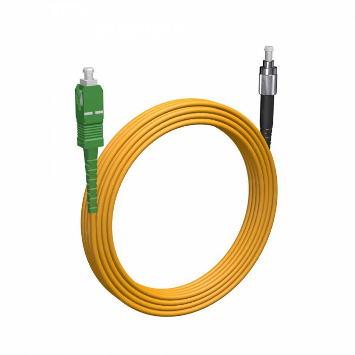 Шнур оптический NTSS spc SC/APC-FC/UPC 9/125 2.0мм 20м LSZH (патч-корд)