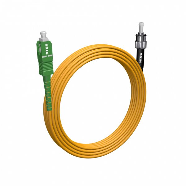 Шнур оптический NTSS spc SC/APC-ST/UPC 9/125 3.0мм 20м LSZH (патч-корд)