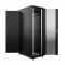 Шкаф напольный универсальный серверный NTSS R 42U 600х1000мм, 4 профиля 19, двери стекло и сплошная металл, боковые стенки съемные, регулируемые опоры, разобранный, черный RAL 9005